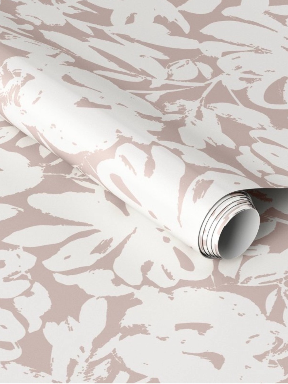 Threshold Target Brushstroke Floral Light Pink Peel and Stick Wallpaper NEW